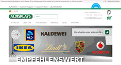 Desktop Screenshot of aldisplays.de